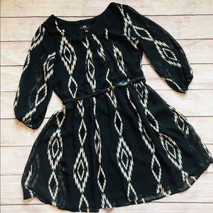 I.N. San Francisco Black and White Dress